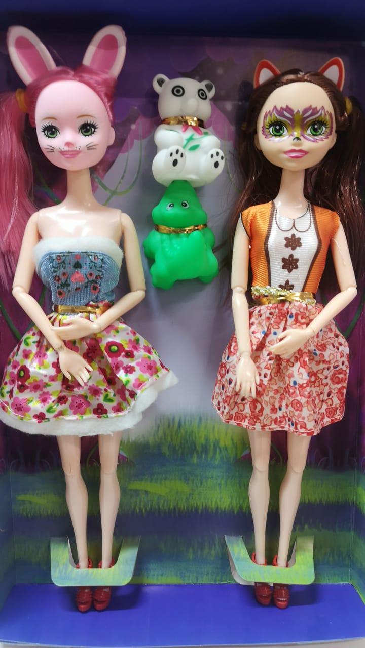 Набор шарнирных кукол «Enchantimals» с питомцами / Кукла Энчантималс