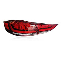 Задние фонари на Hyundai Elantra 2015-19 тюнинг дизайн 2 (Красный цвет)