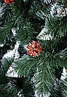 Елка искусственная Рождественская с калиной и шишкой 1.5м, фото 7