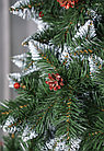 Елка искусственная Рождественская с калиной и шишкой 1.5м, фото 8