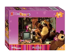 Пазл: Маша и медведь (80 эл.) | StepPuzzle