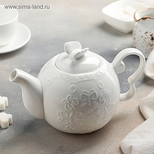 Чайник заварочный «Сьюзен», 700 мл, цвет белый, фото 2
