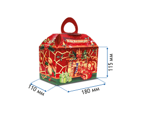 Коробка для новогодних подарков. «Рождественнские зайчики», фото 2