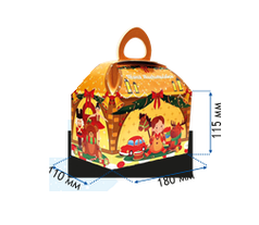 Коробка для новогодних подарков: Праздничные игрушки
