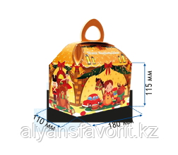 Коробка для новогодних подарков "Праздничные игрушки", фото 1