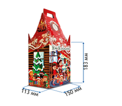 Коробка для новогодних подарков "Праздничный замок"