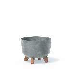 Горшок на деревянных ножках Gracia Beton Effect DGRL400E | Prosperplast, фото 3
