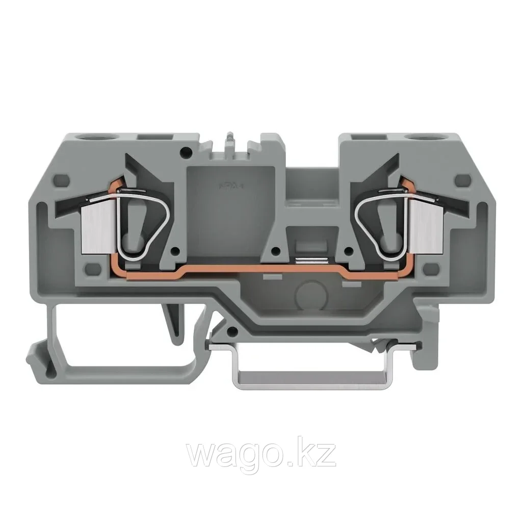 2-проводной сквозной зажим 6 мм² для DIN-рейки WAGO 282-901