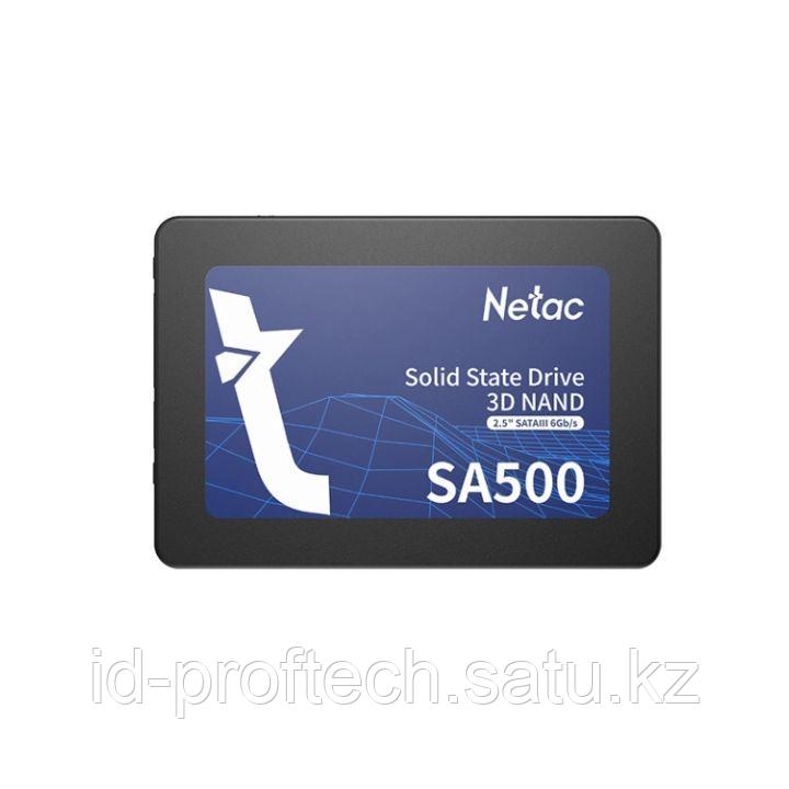 Твердотельный накопитель SSD 480Gb, SATA 6 Gb-s, Netac SA500, 2.5*, 3D TLC, 520R-450W - фото 1 - id-p104564199