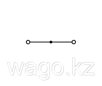 2-проводной сквозной зажим 2,5 мм² для DIN-рейки, синий WAGO 280-904, фото 2