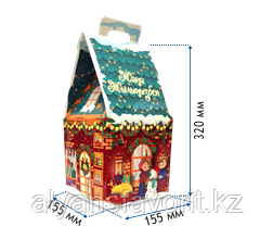 Коробка для новогодних подарков.  «Домик Деда Мороза», фото 1