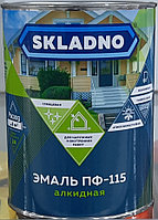Эмаль ПФ-115 "SKLADNO" белая 0.8кг