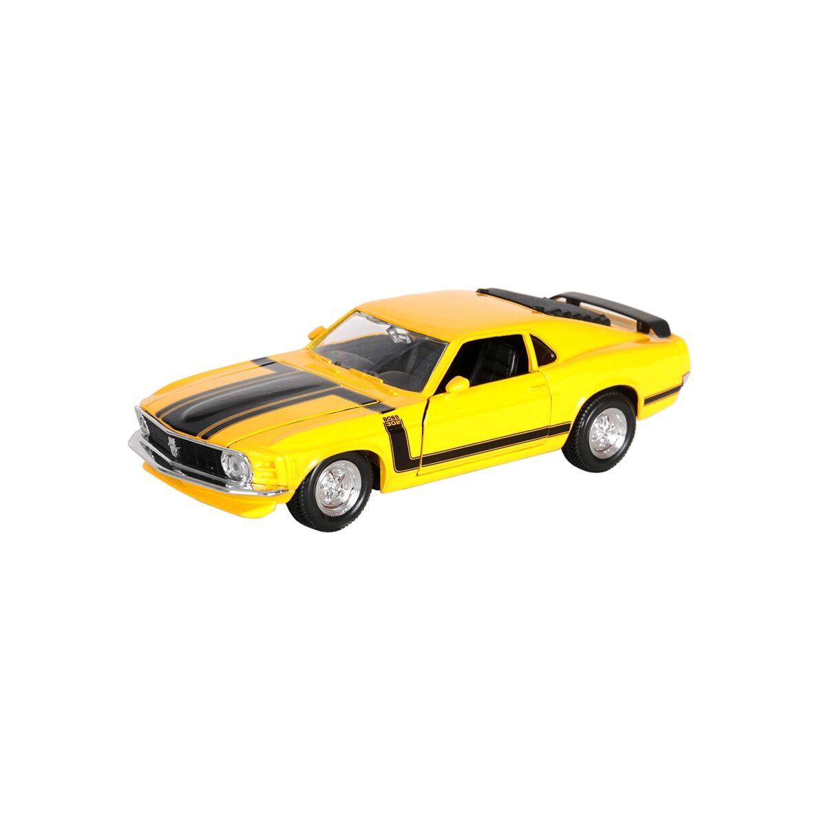 Машинка Ford Mustang Boss 302 1970 (yellow)  Maisto 1:24