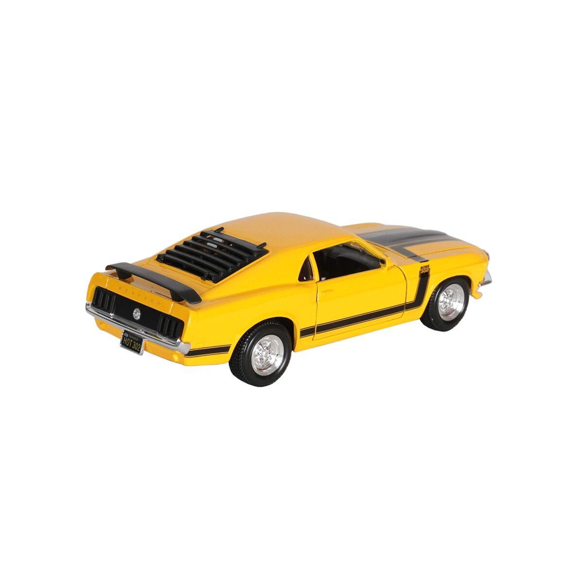 Машинка Ford Mustang Boss 302 1970 (yellow) Maisto 1:24 - фото 3 - id-p104569063