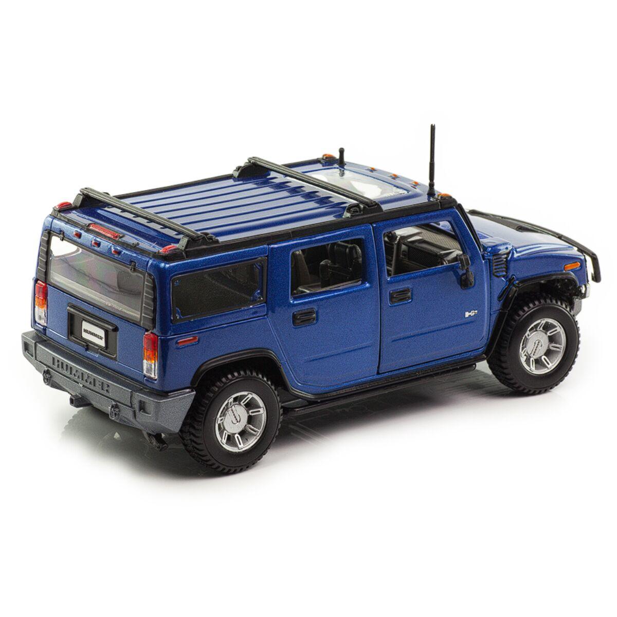 Машинка  Hummer H2 SUV 2003 (met. blue) Maisto 1:24
