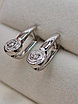 Золотые серьги с бриллиантами 0.127Ct VS2/H, VG-Cut, фото 11