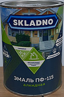 Эмаль ПФ-115 "Skladno" коричневая 0.8кг