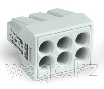 Клемма PUSH WIRE® для распределительных коробок, 2.5 мм², светло-серый WAGO 773-496, фото 2