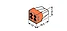 Клемма PUSH WIRE® для распределительных коробок, 2.5 мм², оранжевый WAGO 773-164, фото 2