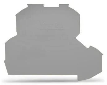 Торцевая и промежуточная пластина; 0,8 мм; серый WAGO 2002-2291, фото 2