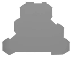 Торцевая и промежуточная плита; толщиной 0,8 мм; серый, WAGO 2002-3291