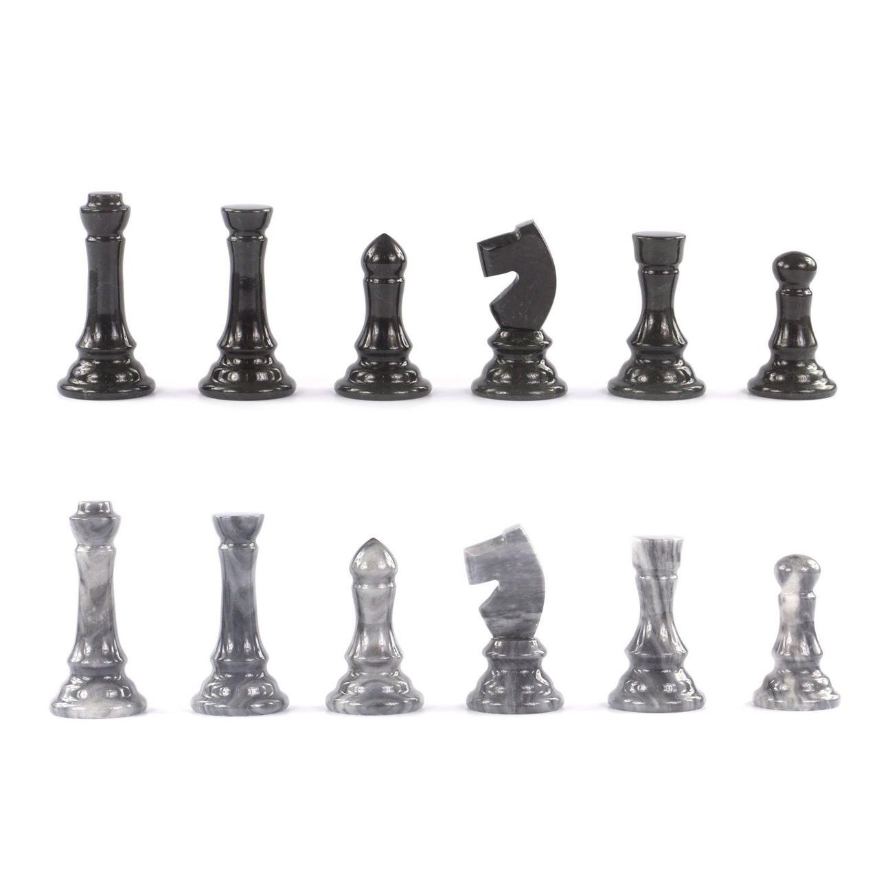 Шахматы "Классические" из камня мрамор и змеевик 44х44 см 117215 - фото 6 - id-p80872062