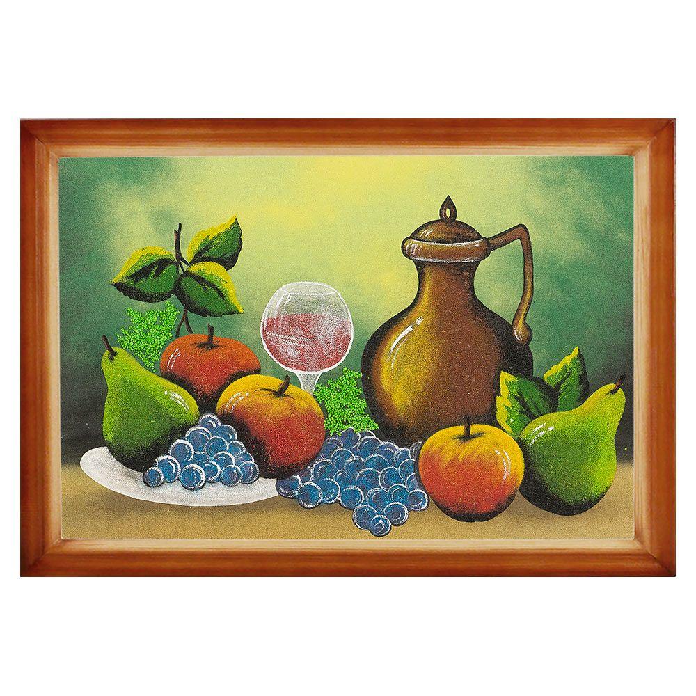 Картина "Натюрморт с фруктами" багет дерево 46х66 см, каменная крошка 112291 - фото 1 - id-p80869435