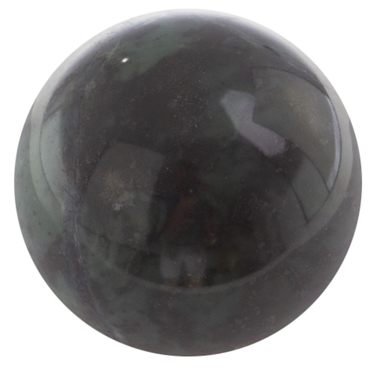 Шар 4 см из натурального нефрита / шар декоративный / шар для медитаций / нефритовый шарик / сувенир из камня - фото 1 - id-p103172603
