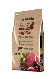 Fitmin Purity HAIRBALL BEEF&LIVER для кошек вывод шерсти с говядиной и печенью, на вес 1 кг - фото 2 - id-p104590007