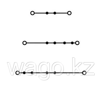 Трехъярусная клеммная колодка Л/Л/Л; без держателя маркера для DIN-рейки, 2,5 мм² WAGO 2002-3201 - фото 3 - id-p104501948