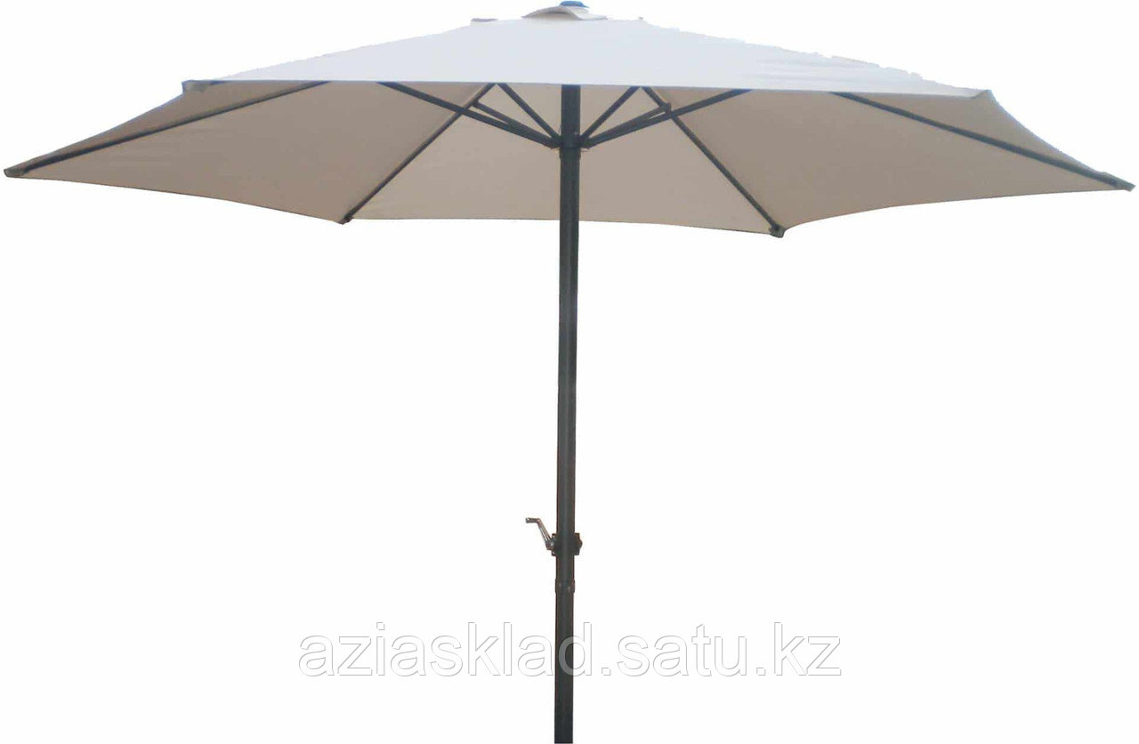 Зонт 2,5м с подъемным механизмом бежевый