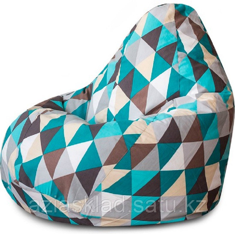 Кресло -мешок XL жаккард арт.5007421 разноцветный изумруд