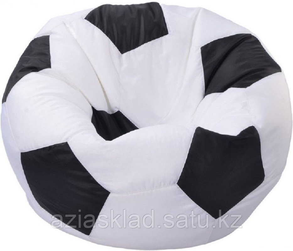 Кресло -мешок Мяч оксфорд арт.2616101 белый черный - фото 1 - id-p104591614