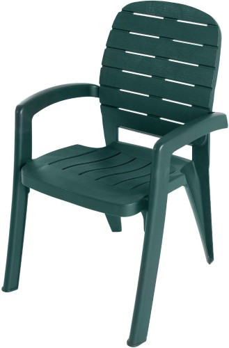 Кресло пластиковое Прованс арт.3728-МТ008 темно-зеленое
