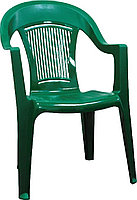 Кресло пластиковое Фламинго арт.ФЛ-МТ008 темно-зеленое