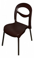 Кресло пластиковое на металлокаркасе Фиати арт.СФ-МТ009 коричневое