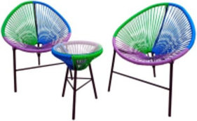 Набор мебели Акапулько  арт.AC-MT003 синий, фиолетовый, зеленый