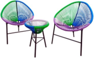 Набор мебели Акапулько арт.AC-MT003 синий, фиолетовый, зеленый - фото 1 - id-p104591778