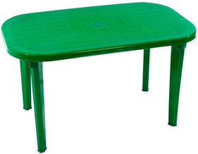 Стол пластиковый  арт.СП2-МТ015 овальный зеленый