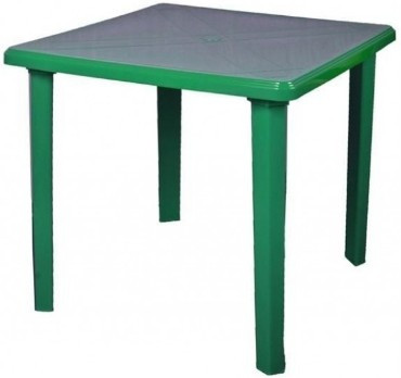 Стол пластиковый квадратный зеленый