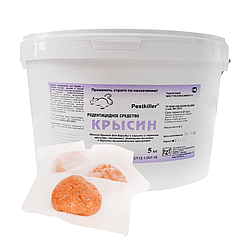 Крысин арахис (мягкие брикеты ведро 5 кг). Средство от крыс и мышей