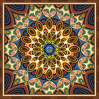 Алмазная мозаика Картина стразами 30х40 Мандалы Ассорти 10400