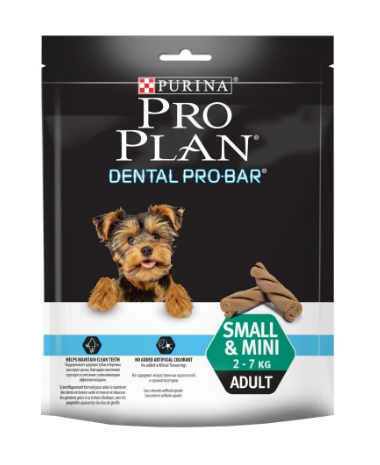 Pro Plan Dental Pro Bar MINI лакомство для здоровья полости рта, для собак мелких пород 150гр - фото 1 - id-p70030371