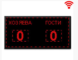 Табло электронное 128 х64 см (внеш 133х69 ) красн с ПО WiFi
