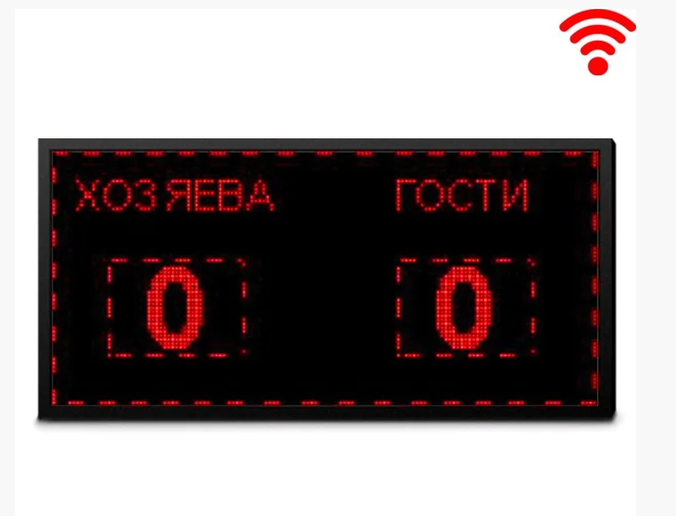 Табло электронное 128 х96см (внеш 133х101 ) красн с ПО WiFi