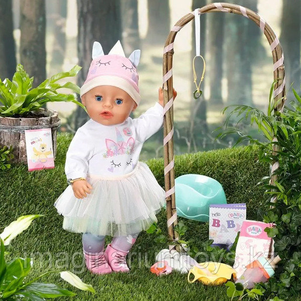 Кукла Baby Born Бэби Борн интерактивная девочка в костюме единорога - фото 4 - id-p104610302