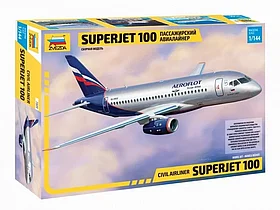 Сборная модель: Пассажирский лайнер Superjet 100 (1\144) | Zvezda