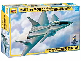 Сборная модель: Российский многофункциональный истребитель нового поколения МиГ 1.44 МФИ (1/72) | Zvezda
