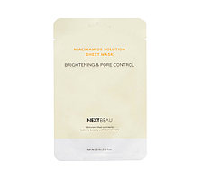 NEXTBEAU Тканевая маска для лица Niacinamide Solution Brightening & Pore Control Mask / 22 мл.
