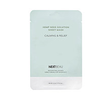 Nextbeau Тканевая маска для лица с конопляным семенем Hemp Seed Solution Calming & Relief Mask / 22 мл.